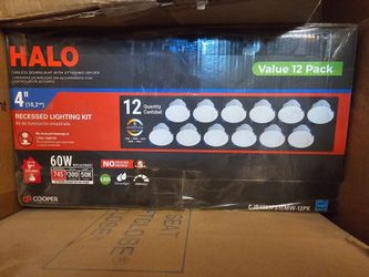 Halo CJB 4 in. Canless Downlight with attached JBOX, 5CCT, 600 Lumens, 60-Watt Equivalent, (12-Pack)