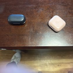 Earbuds And Amazon Alexas Too AndTwo Guitars  One Is A Fender Donner Dlp124s 