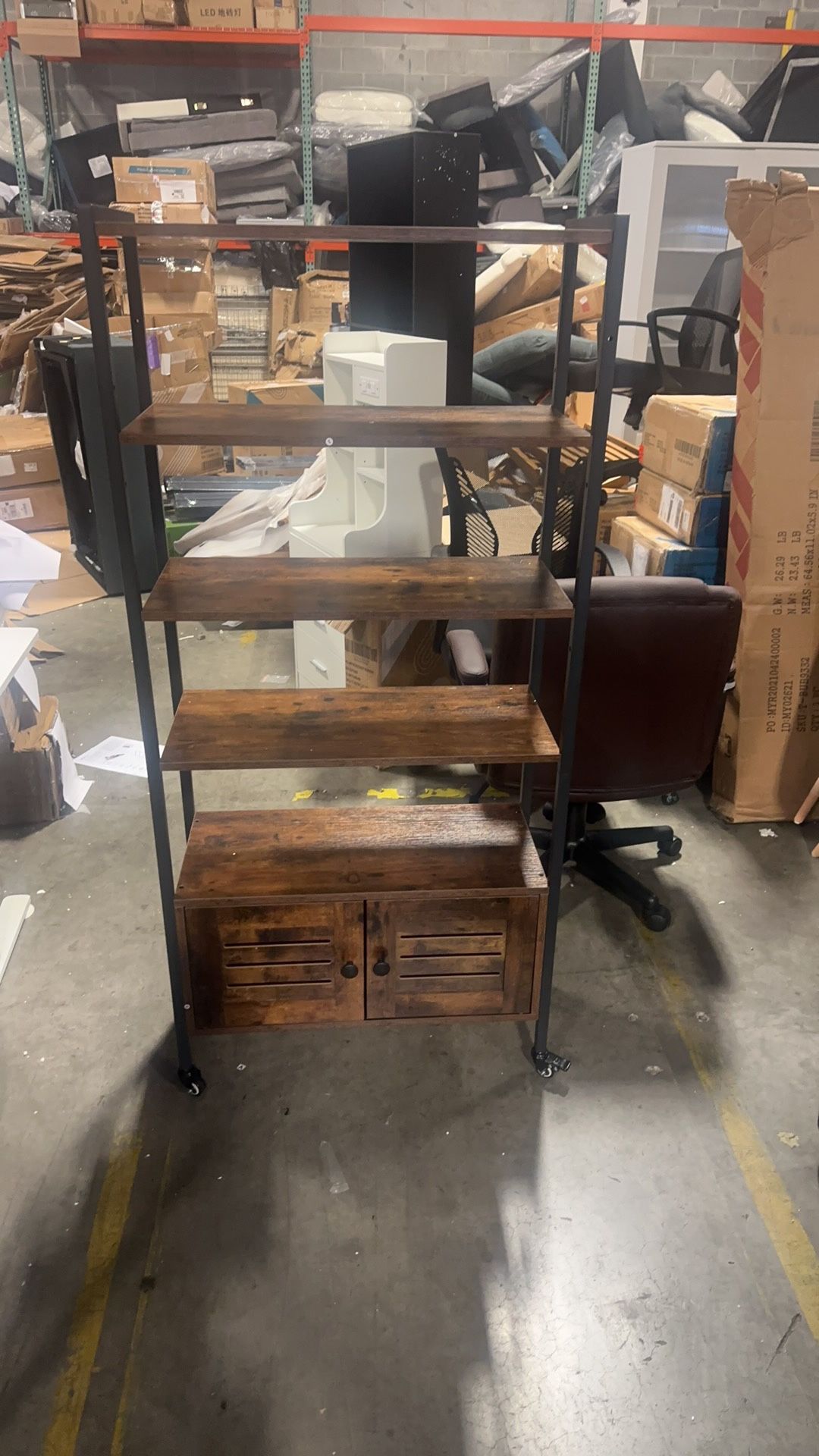 Storage rack bookshelf$90
