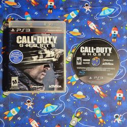 Call Of Duty Ghosts Sony PlayStation 3 PS3 Game & Case Clean Condition