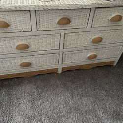 Wicker dresser