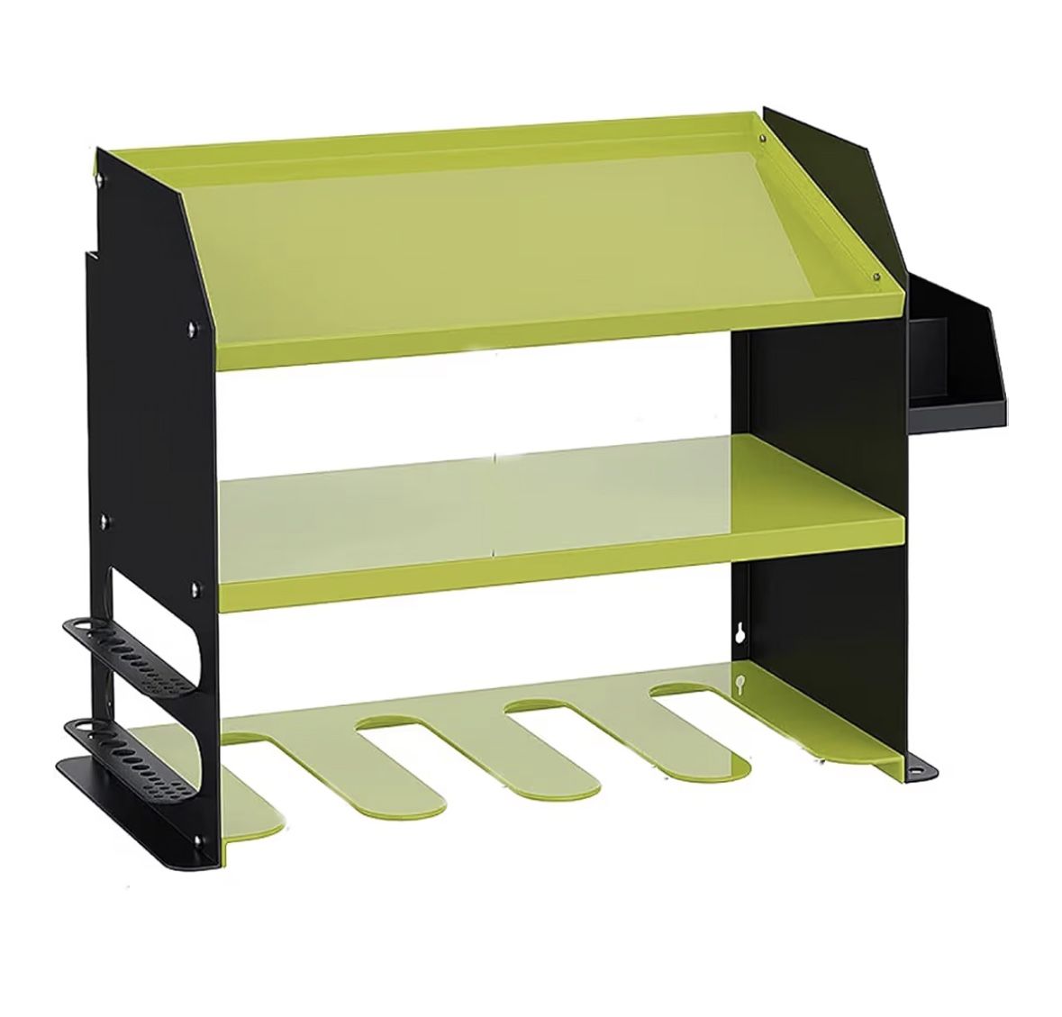 Chiloskit Power Tool Storage Organizer Wall Mount, Heavy Duty Tool Holder Rack for Cordless Drill, Garage Workshop Organization 150lb Weight Limit