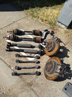 Infiniti G front and rear suspension parts