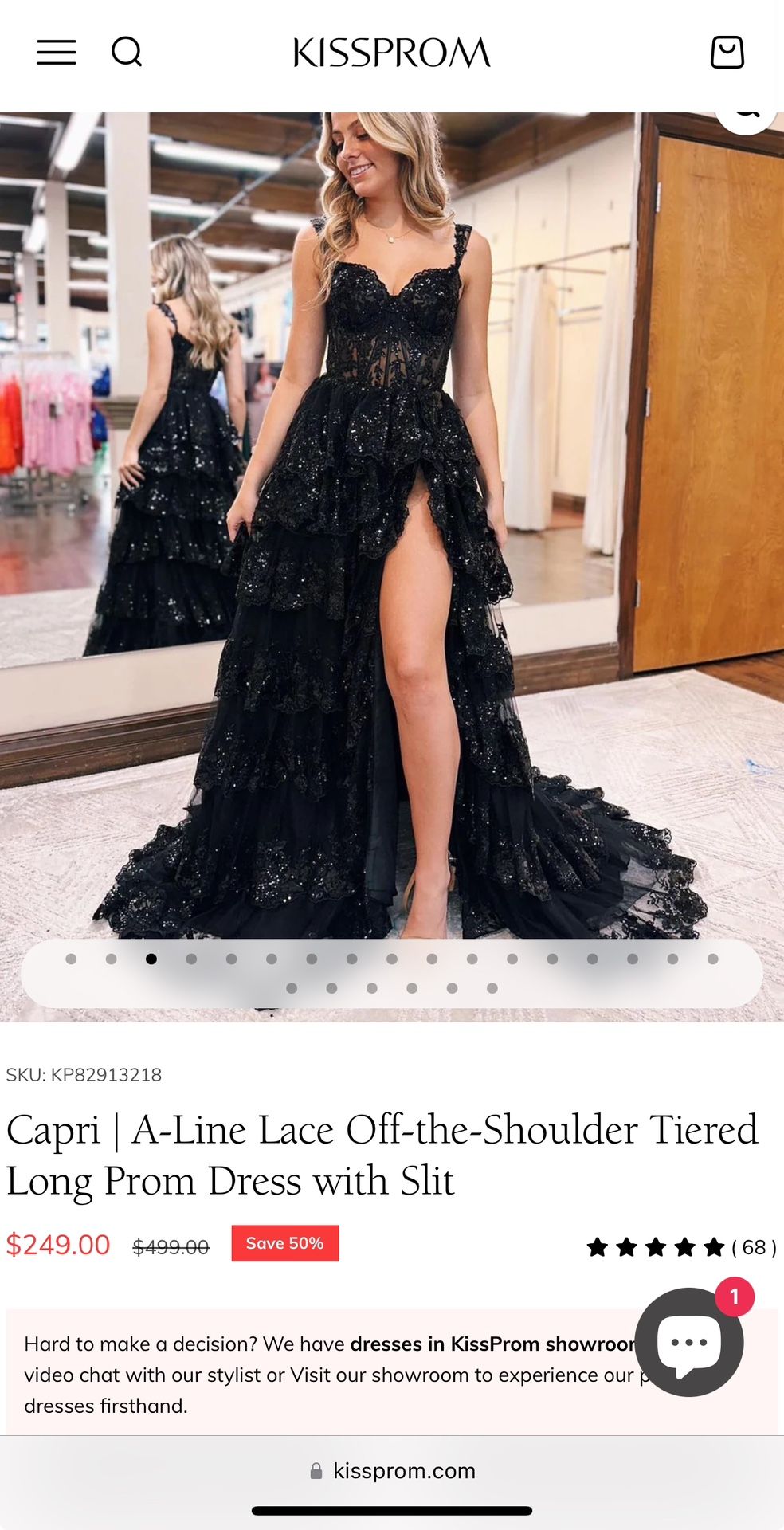 Black Corset Formal Prom Dress