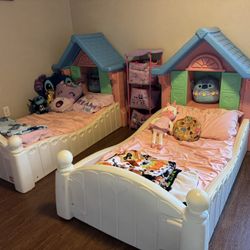 Vintage Little Tikes Princess Toddler Bed – Rare Dollhouse Style