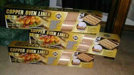 Copper oven liners* 2 rolls per box* Brand New!