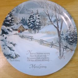 DECORATIVE PLATE, ROBERT LAESSIG, “MERRY CHRISTMAS”, 1975