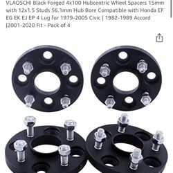 Black Forged Wheel Spacer 