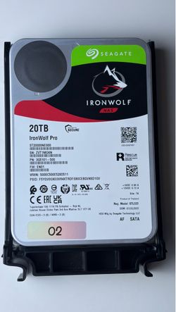 02-Seagate IronWolf Pro 20TB NAS Hard Drive - RETAIL! - No Reallocated Sects