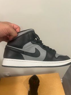 Air Jordan 1 Mid Black Grey Sneakers