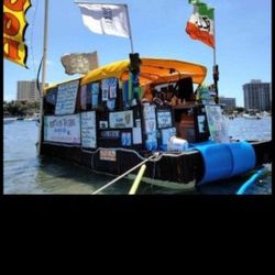 20ft Pontoon Tiki Boat Commercial SS grill party food Boat 70hp Yamaha Outboard 