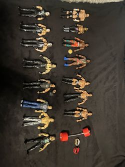 WWE figures and belts