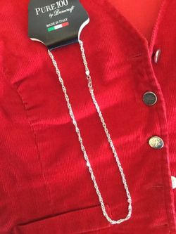 Sterling Silver necklace / Italian Silver jewelry 🌺🇮🇹🌿 NEW !