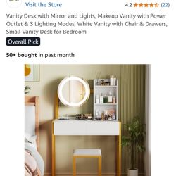 Brand new vanity with stool