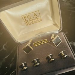 Men’s Jos. A. Banks Genuine Onyx Cufflinks 