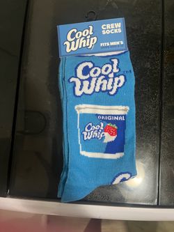 Cool Whip Novelty Crew Socks Men's Size 6-12