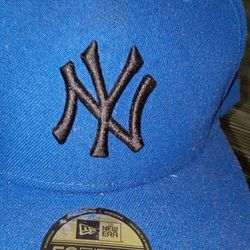 New Era Original N.y Yankees 59 Era Fitted Black And Blue Free Squeme Collector Hat 