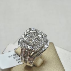 NEW 10k Gold 3.5CT Natural Diamond Ring