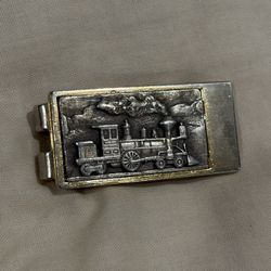 Steam Engine Train Money Clip