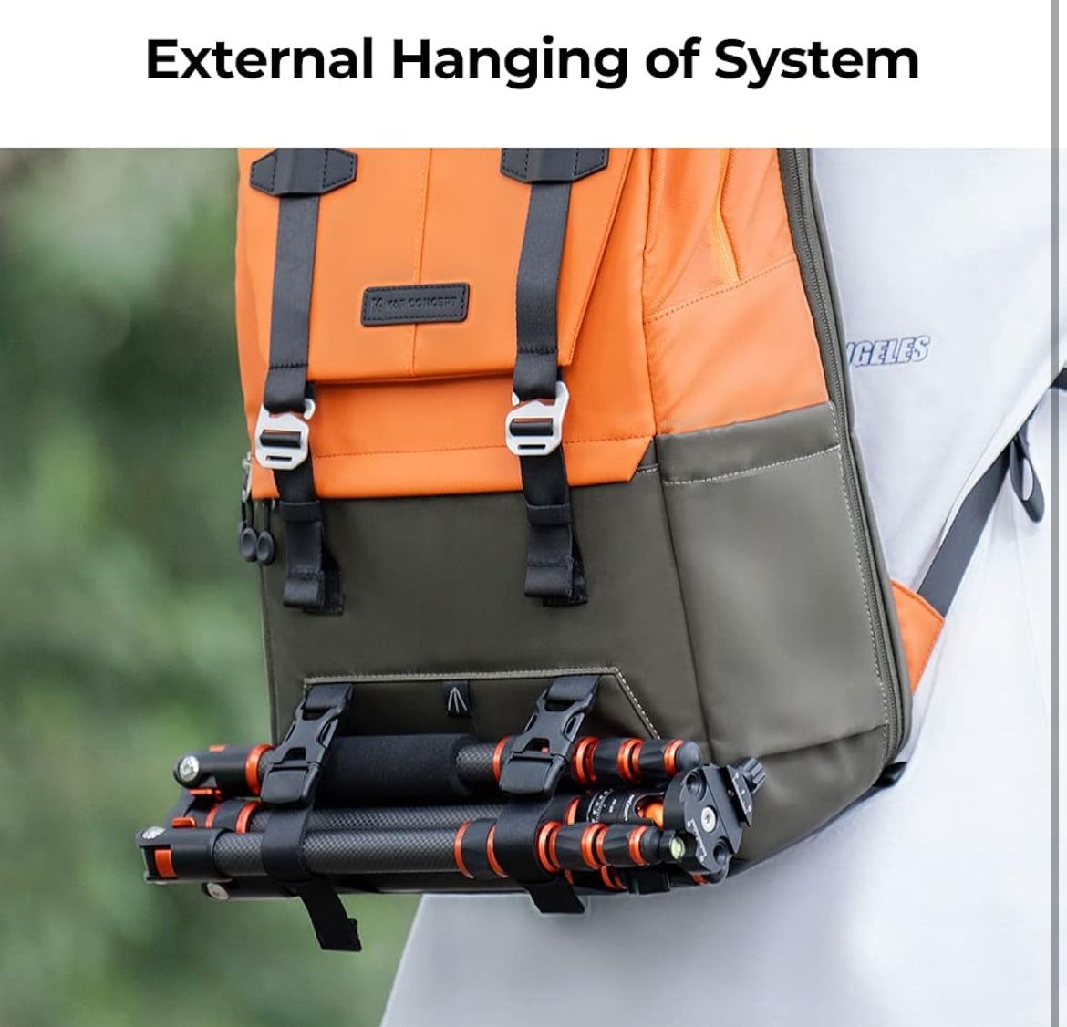 K&F Concept Camera Backpack, Photographers Large Capacity with Raincover,15-15.6 Inch Laptop Compartment Canon Nikon Fuji Sony