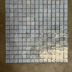 3/4” x 3/4” Blue Glass Mosaics                               (12x12 Sheets)