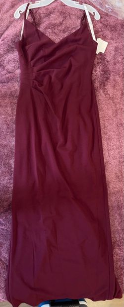 New Burgundy Maxi Formal Gown with Tags
