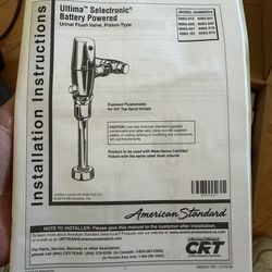 American Standard Sensor Urinal Flush Valve – New (Ultima Selectronic)