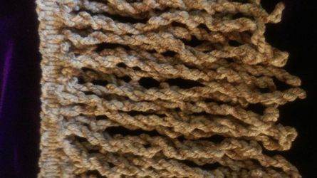 Chenille or upholstery trim latte color