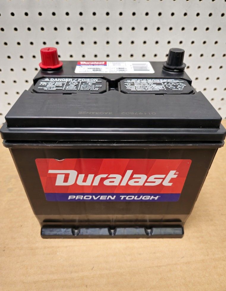 100% Healthy Car Battery Group Size 121R Duralast (2024)- $60 With Core Exchange/ Bateria Para Carro Tamaño 121R Duralast (2024)
