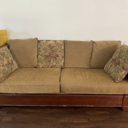 Solid Cherry Wood Couch 