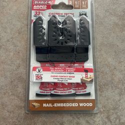 Diablo 3pc Carbide Teeth 1-1/4” - 1-3/4” (Nail-Embedded Wood)
