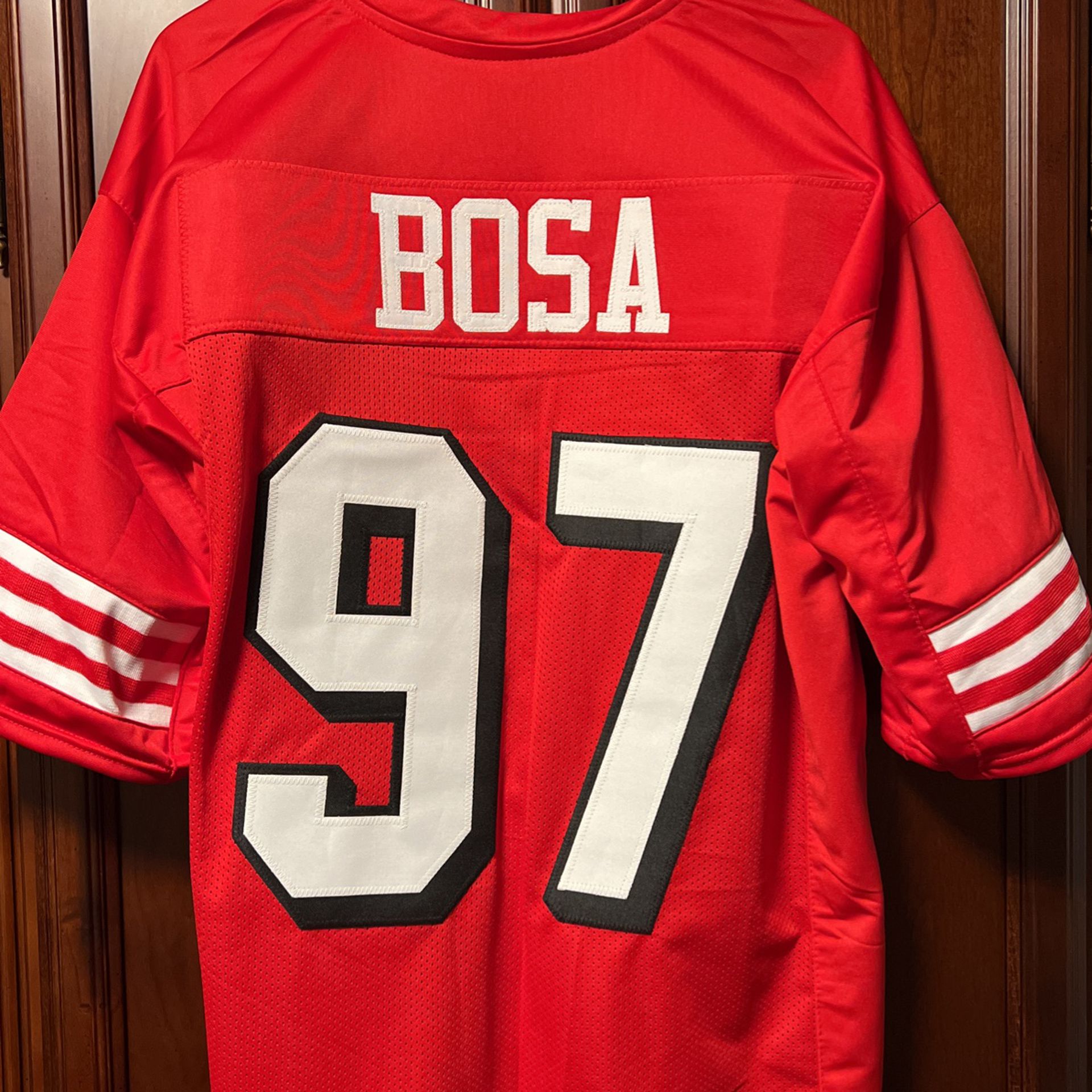 NFL SF 49er Custom Throwback Nick Bosa #97 Jersey 