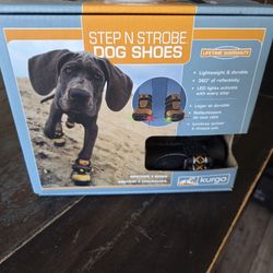Kurgo Step N Strobe Dog Shoes Water Resistant Dog Shoes Dog Boots For All Seasons Dog Snow Boots Anti Slip Dog Boots 
Size Medium 