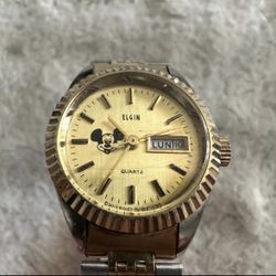 Vintage Bradley Elgin Quartz Mickey Mouse Watch