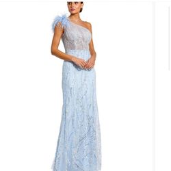 Mac Duggal Blue Dress 