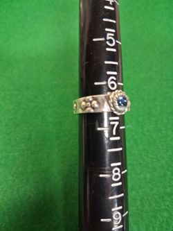 Silver flower ring .925 size 6-1/2
