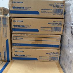 12x7x22 16 MIC WHITE T-SHIRT BAGS