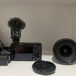 Zv E10 Sony Camera W/ Tamron 11-20mm f/2.8 and Sony Shotgun Microphone ECM-B10
