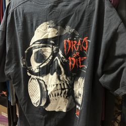 Vintage 90s Pro Drag Drag Or Visit > Die 2 Sided Graphic Tshirt...