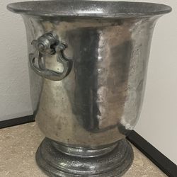 Pewter Ice Bucket Champagne Bucket Valpeltro Artale Of Italy Vintage Wine Cooler