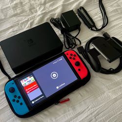 Nintendo Switch OLED  (Neon Blue/Neon Red) $220 OBO