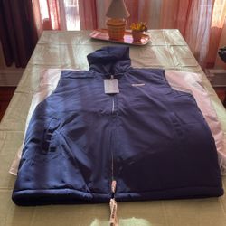 Brand New Navy Vest Almost Like Windbreaker material