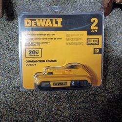 New DeWalt 20 Volt 2AH Batteries 
