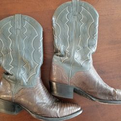 J. Chisholm Eel Skin Mens Boots Vintage