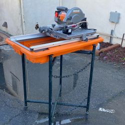 Tile Saw With Blade And Stand