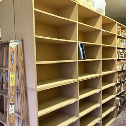 Shelves: 4’x8’x16”.