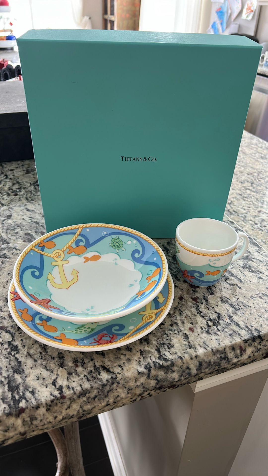 Tiffany & Co Baby plate Set 