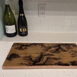 Handmade Fracture Burned Cutlery Board