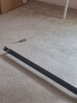 Black Metal Bed Frame Rail