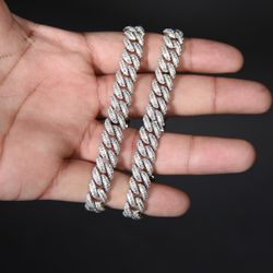 Cuban Link Moissanite Bracelet 